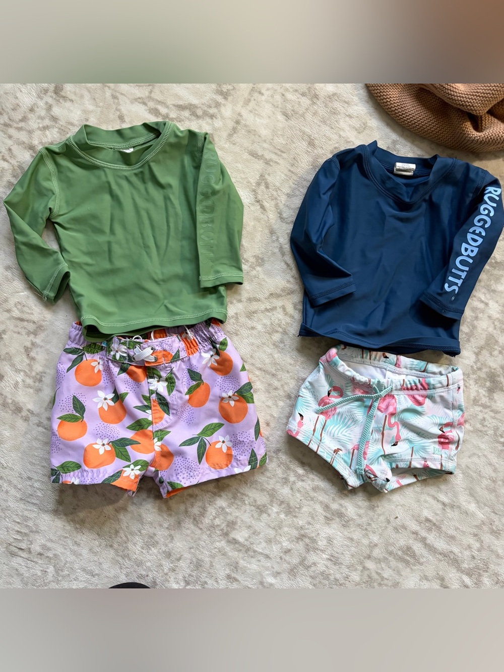 RuggedButts Baby Boys Swimwear Sets 3-6 Months